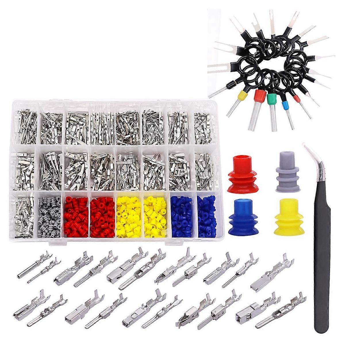 755Pcs Car Electrical Wire Terminal Pins Connector Kit