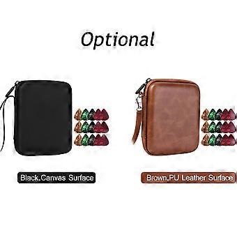 Pick Holder Case Acoustique Electrique avec 15 PCS Picks Plectrums Sac de rangement Pochette Cadeaux pour les enfants Amis Guitaristes