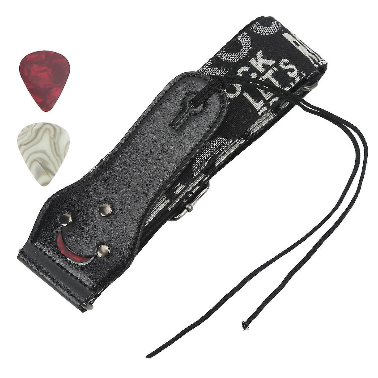 Guitar Strap Comfortable Easy Installation Portable Fully Fix Accessories with Guitar Picks