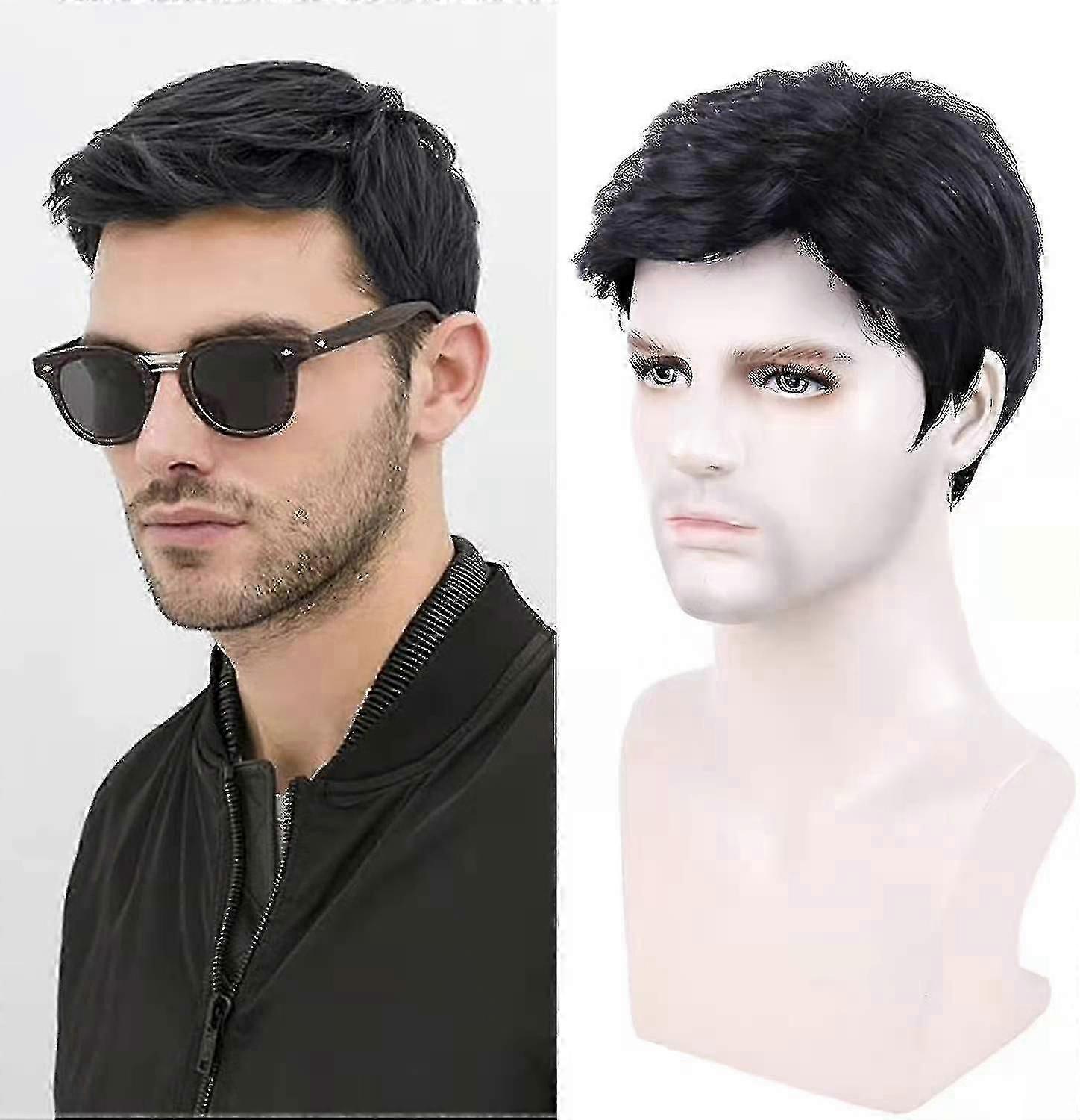 Perruques complètes synthétiques pour hommes