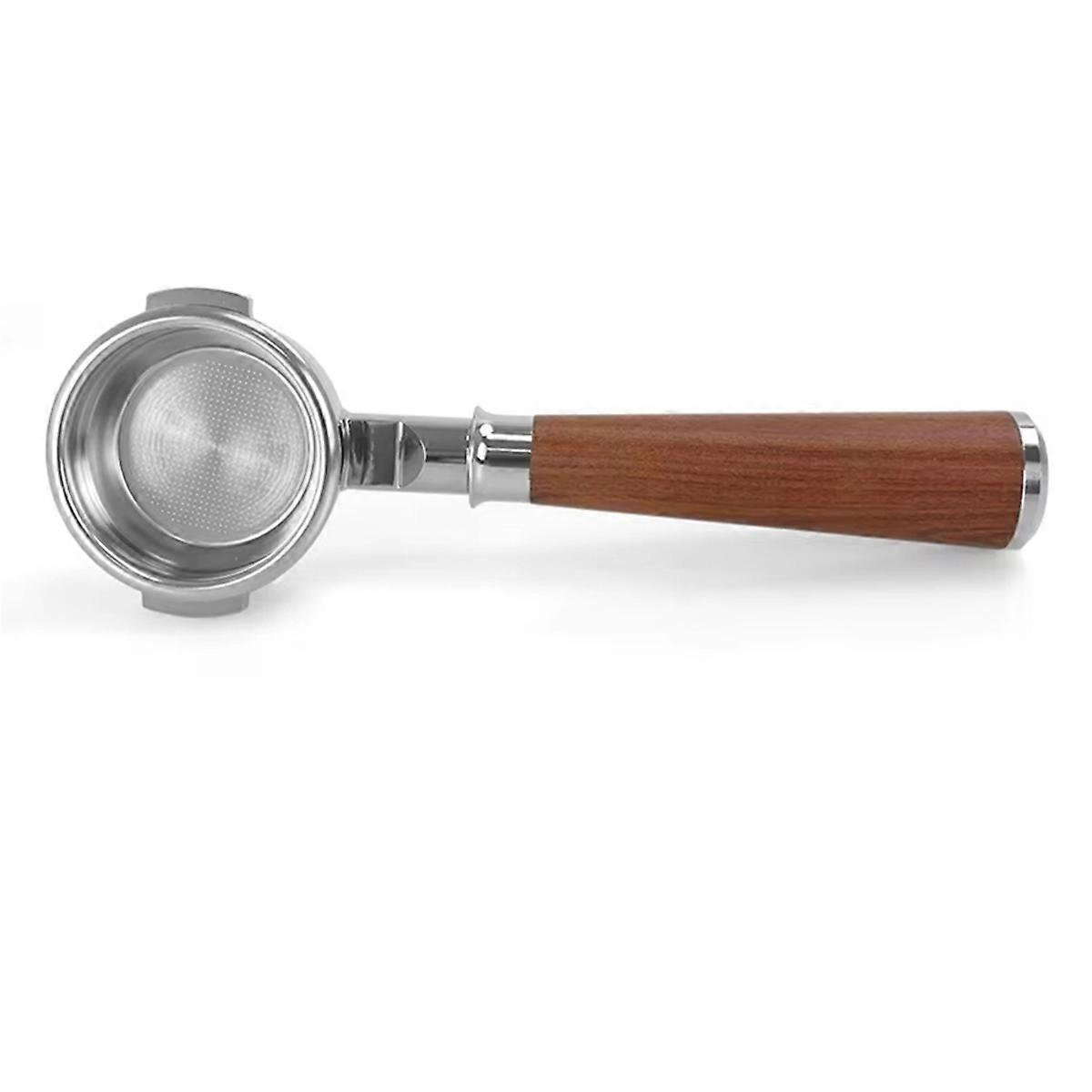 58mm Stainless Steel Double Single-Layer Filter Solid Wood Handle B
