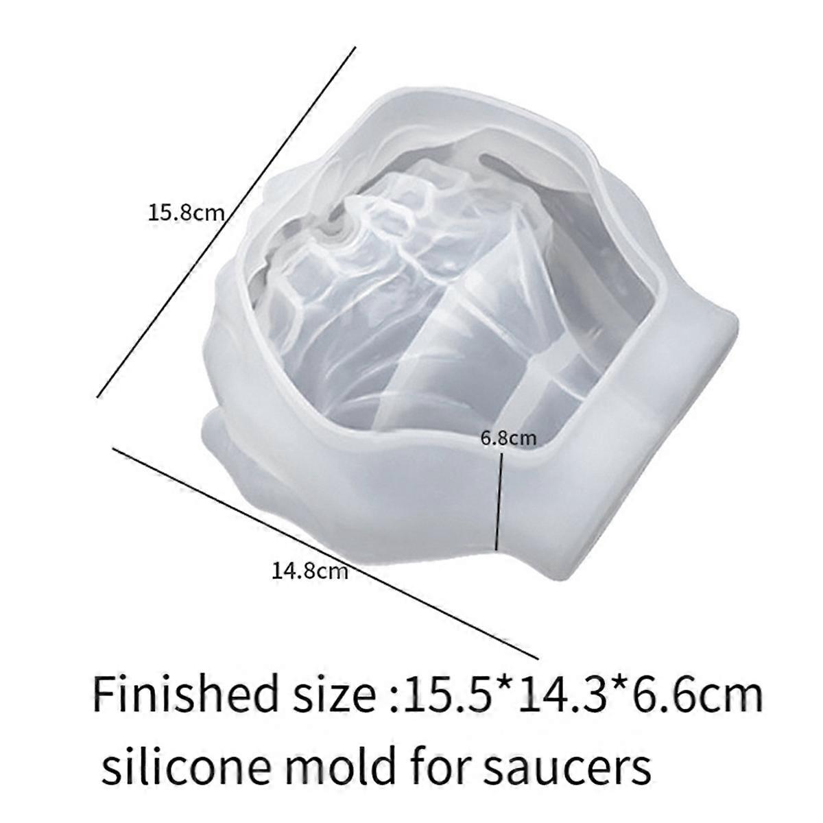 Hand Shape Cement Flower Pot Mold Hand Storage Dish Silicone Mold