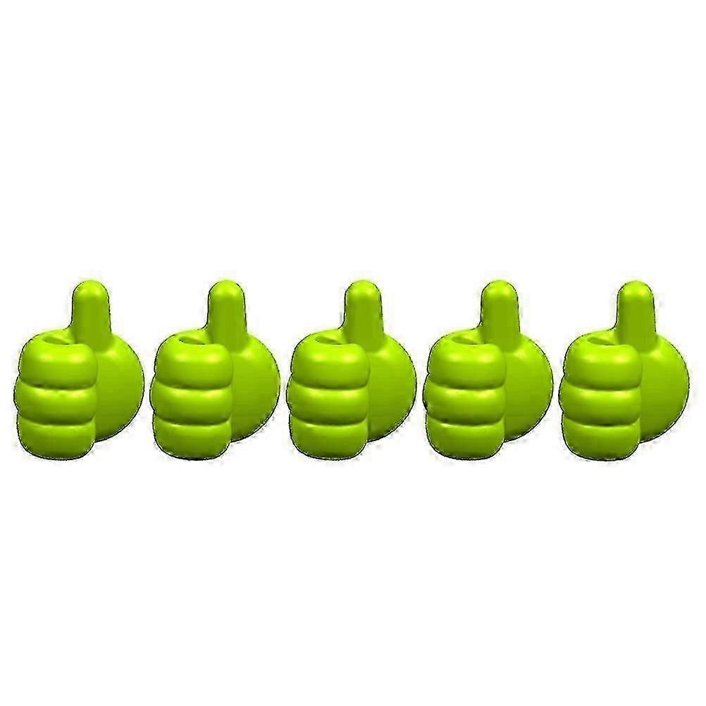 5pcs Creative Thumb Wall Hooks-Multifunktion mit Anti-Scratch-Kleber