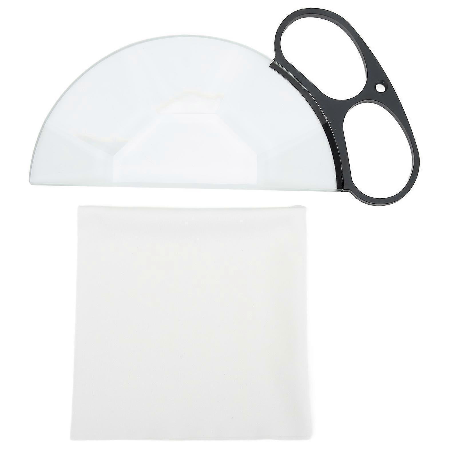 150mm Kaleidoscope Glass Prism Filter, Handheld Semicircular Camera Special Effects Filter
