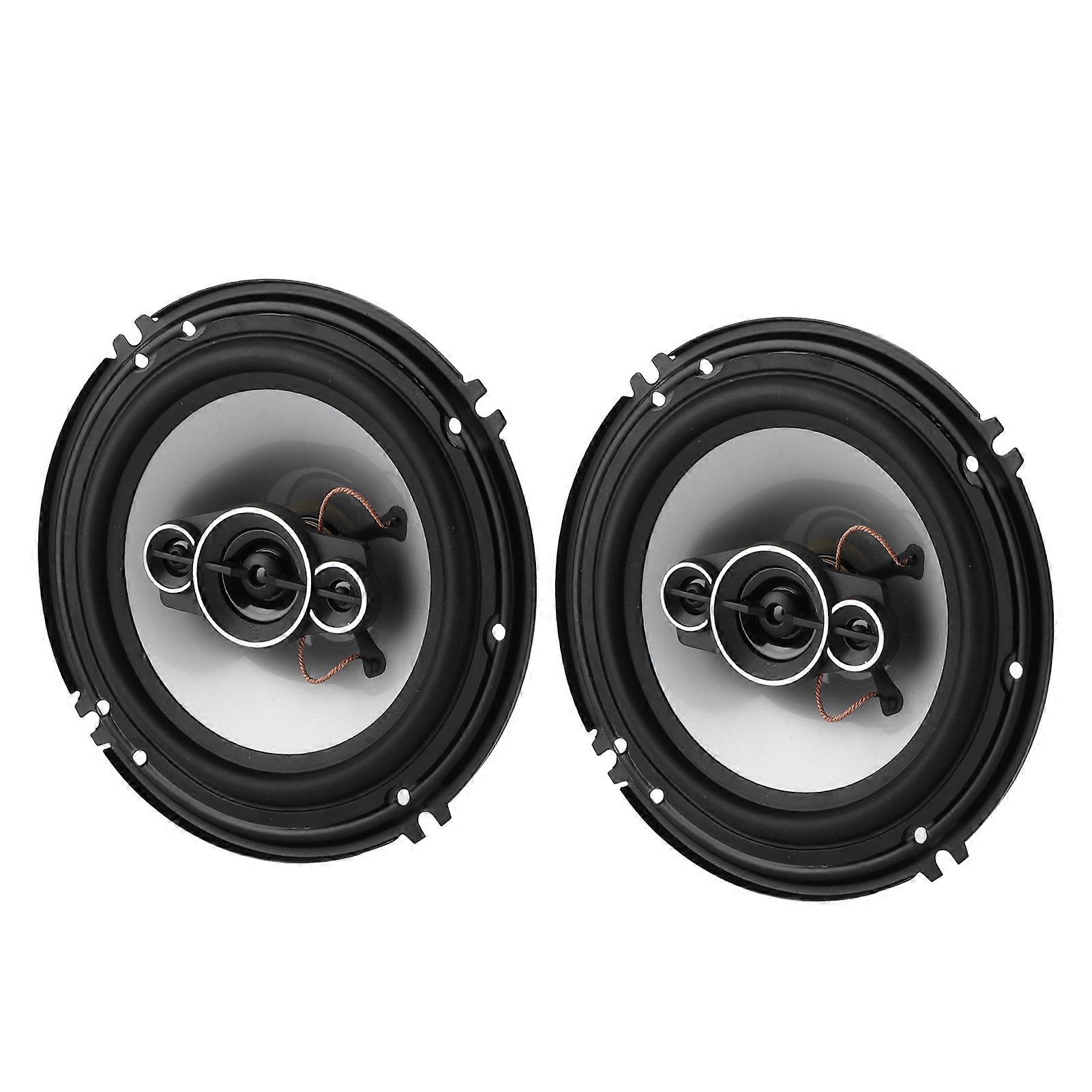 Pair Car Audio Speaker 6.5in Full Frequency 35hz‑22khz 91dB 4Ω Round Universal Moisture Proof