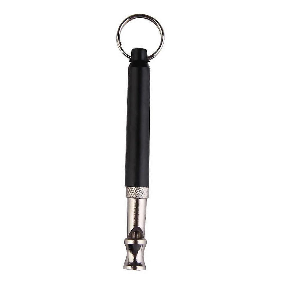 Adjustable Ultrasonic Dog Training Whistle, Silver/black