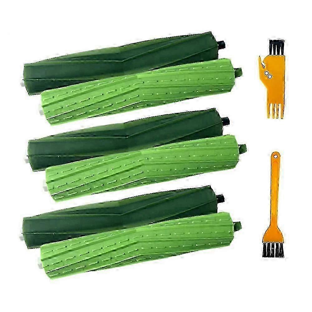 Applies To 3 Pair Main Rubber Brush Replacement For I3 I7 E5 E6 Series Robot Vacuum Cleaner Accessories