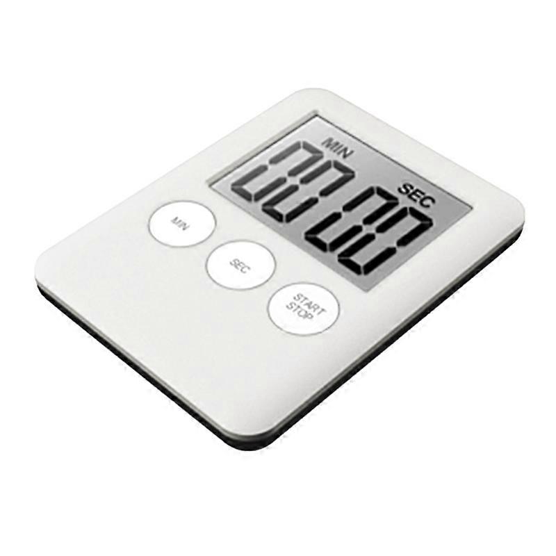 Ultra Tunn Kök Timer Stor LCD-skärm Digital Magnetisk Nedräkning Matlagningstimer