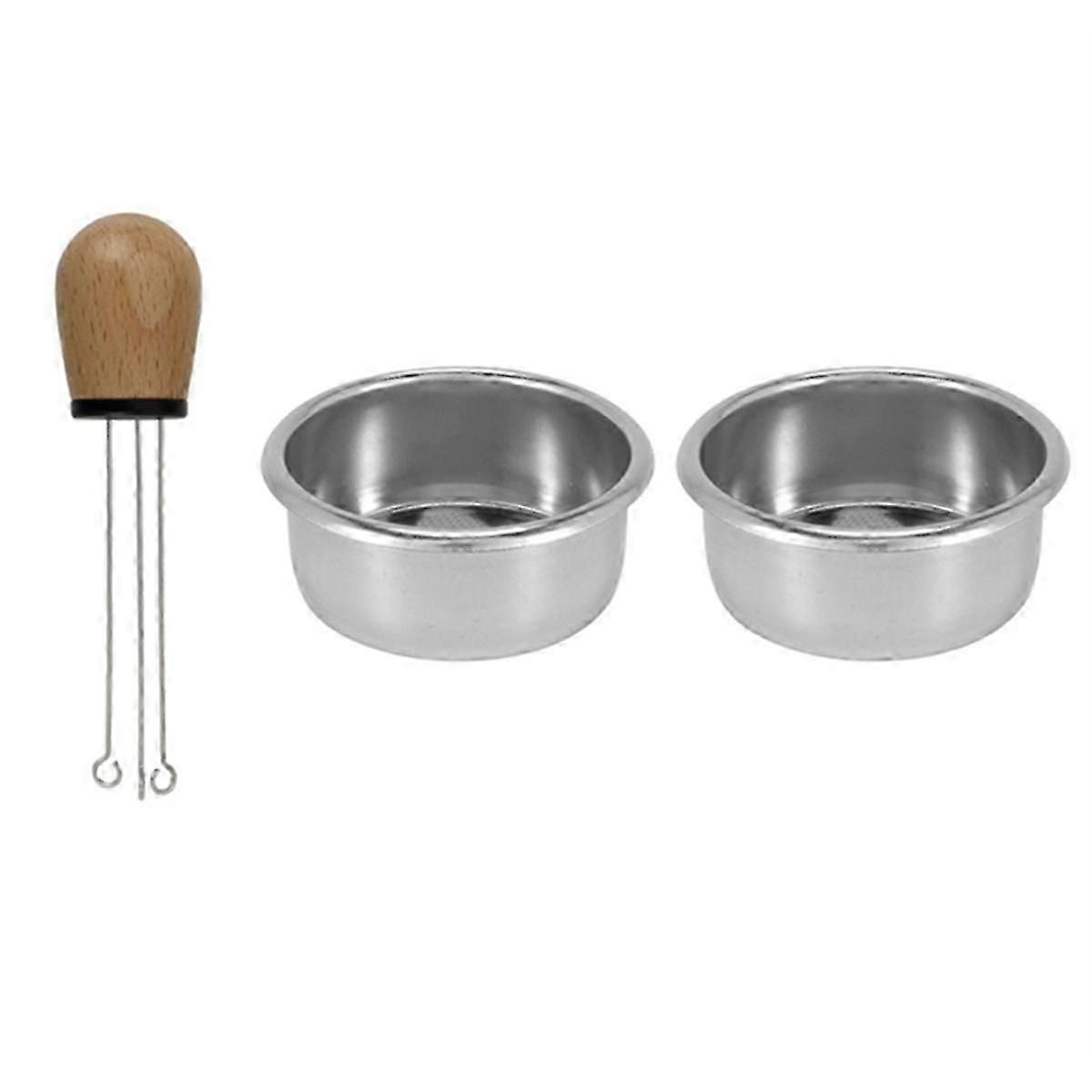 For Sage 870/875/878/880 Coffee Machine Bottomless Handle Filter 54mm Filter Basket and Powder Dist