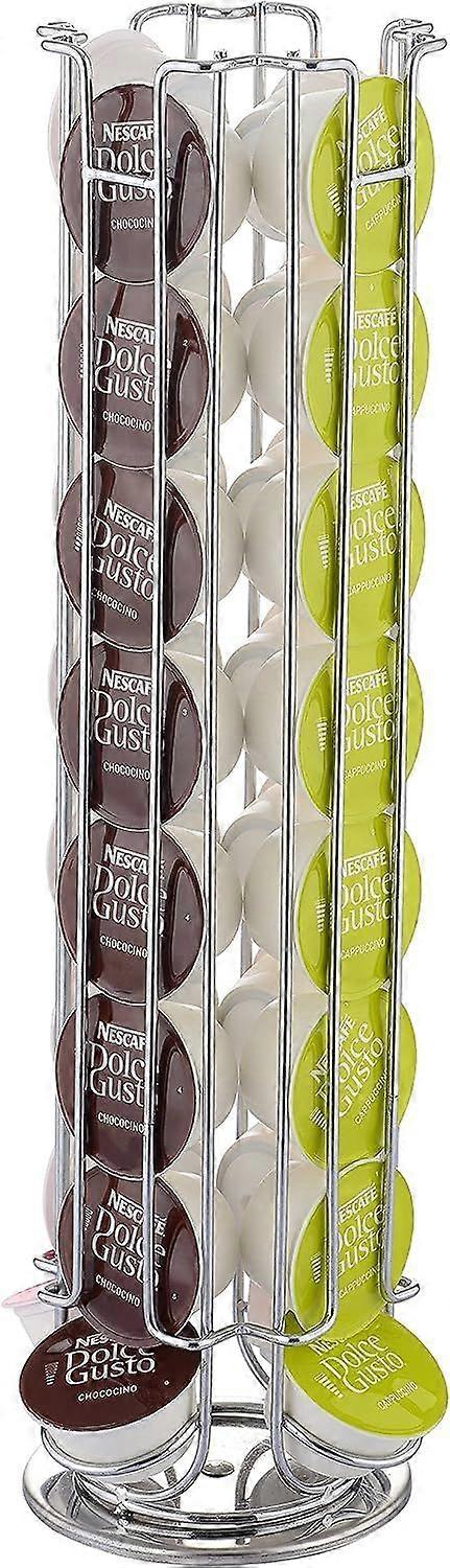 Coffee Capsule Holder Compatible with Dolce Gusto (32 x capsules) - Holders for Dolce Gusto Coffee Capsules - Rotating Holder
