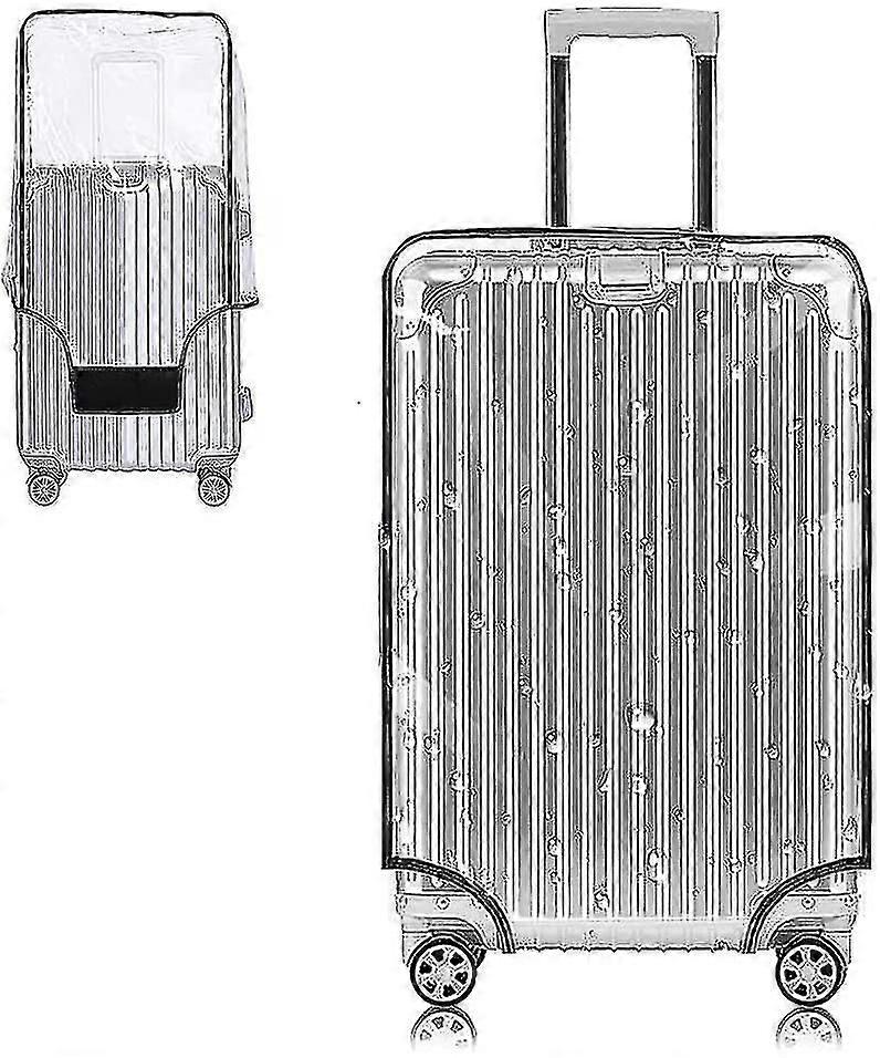 クリアPVCスーツケースカバープロテクター20インチラゲッジカバーホイール付きスーツケース20インチ用