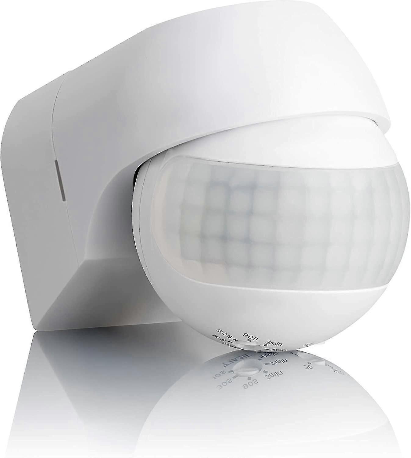 Outdoor Motion Detector Ip44, Surface Mounting, Programmable, Infrared Sensor, Range 15m/ 180, Suitable Led, Orientable, Max. 800w/500w