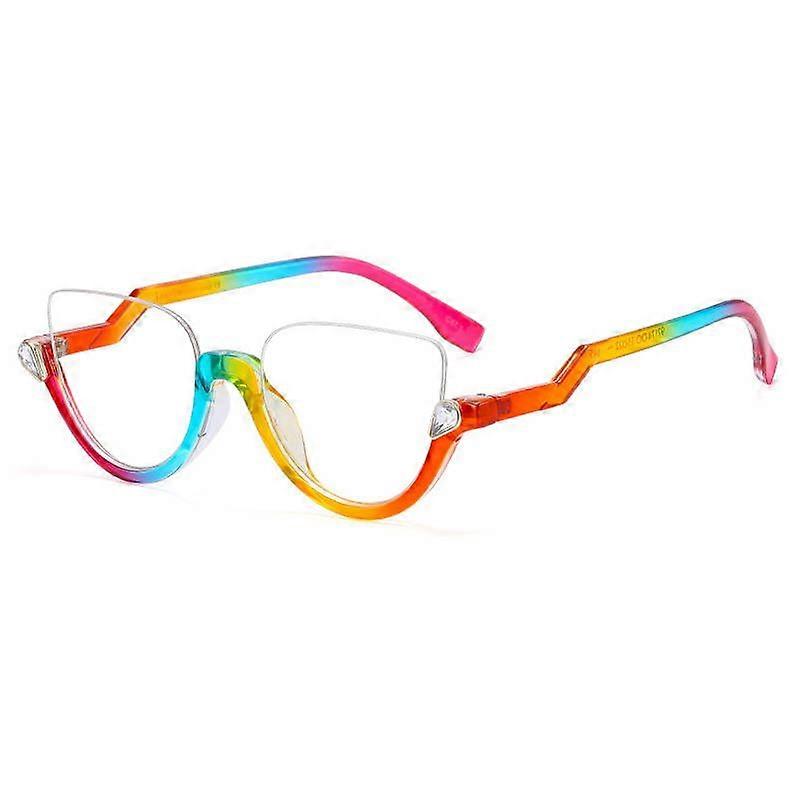 Cat Eye Anti-blue Light Glasses Frames Women Trending Styles Half Frame Designer Fashion Computer Eyeglasses 50011
