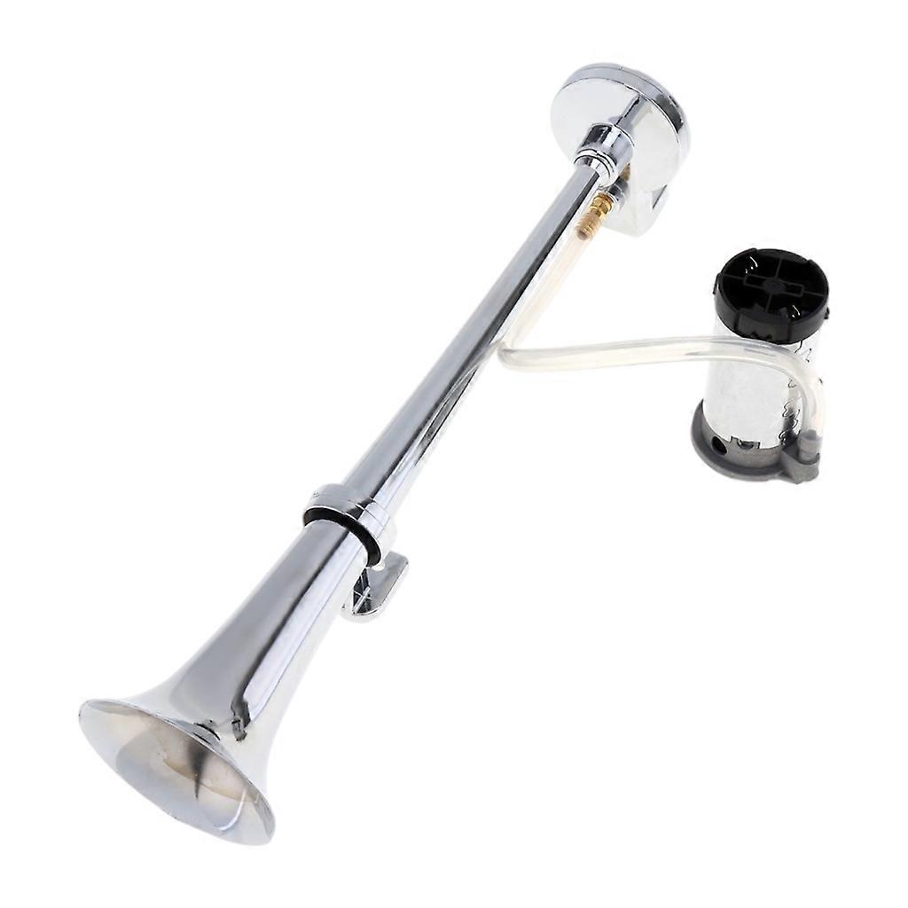 Silber 150db 12V Single Trompete Auto Luft Hupe Kit SUV Wohnmobil Boote LKW Lautsprecher