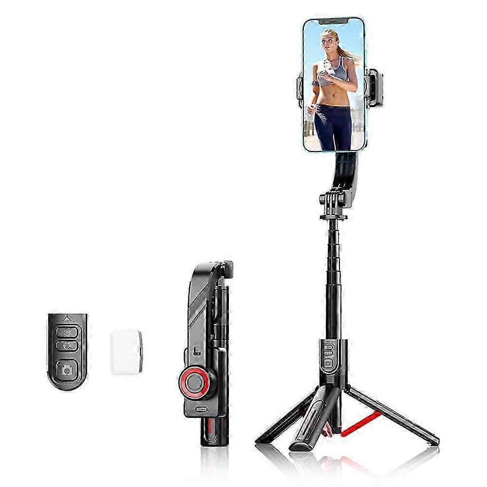 C08 Handheld-Stabilisator mit 1 Fülllicht, Anti-Shake-Gimbal-Stativ-Selfie-Stick für Live-Streaming