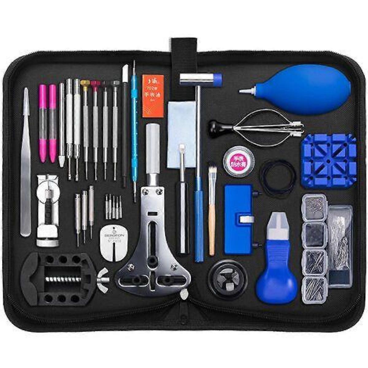 Craftsmanship In Motion: Watch Repair Kit For Spring Bar Tool Set, Professional Watches Tool Set, 29-Piece Durable Kit With Carrying Case For