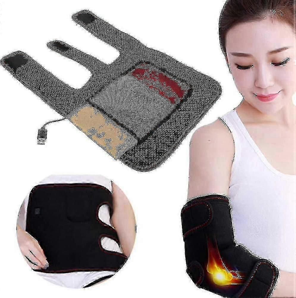 Elbow Brace Heated Adjustable Heating Elbow Wrap Pad With 3 Level Temperature lucky