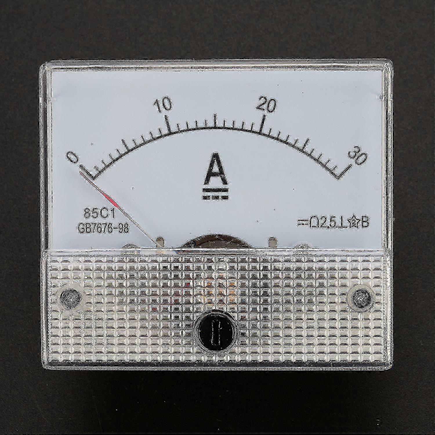 85c1-a DC Analog Ampere Meter Panel Meter Messgerät Messgerät 30a Ampere Messgerät Strom Mechanische Amperemeter-dt Edition d