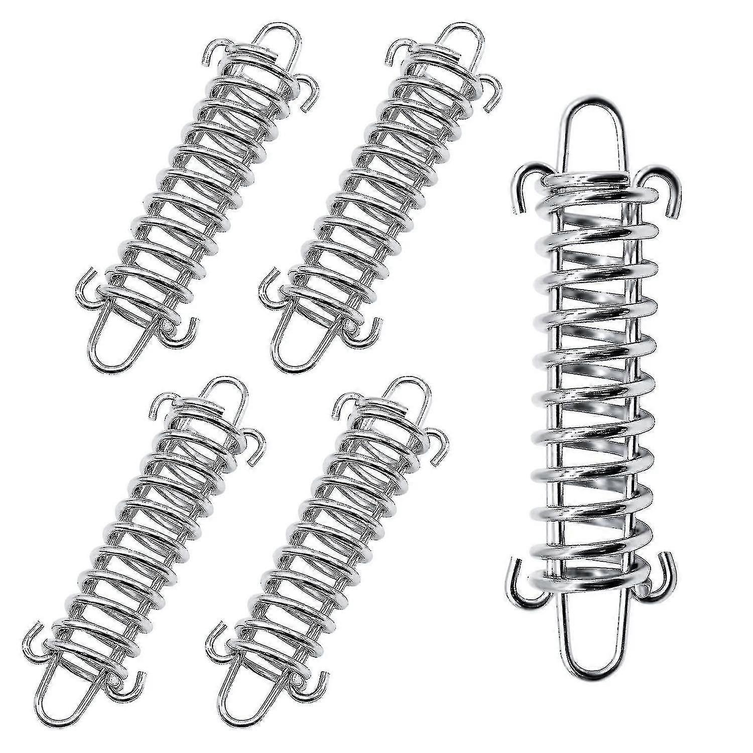 5 stykker spenningsfjærer, fjærer for solseil, spiralfjærer for solseil, forteltau Tensio