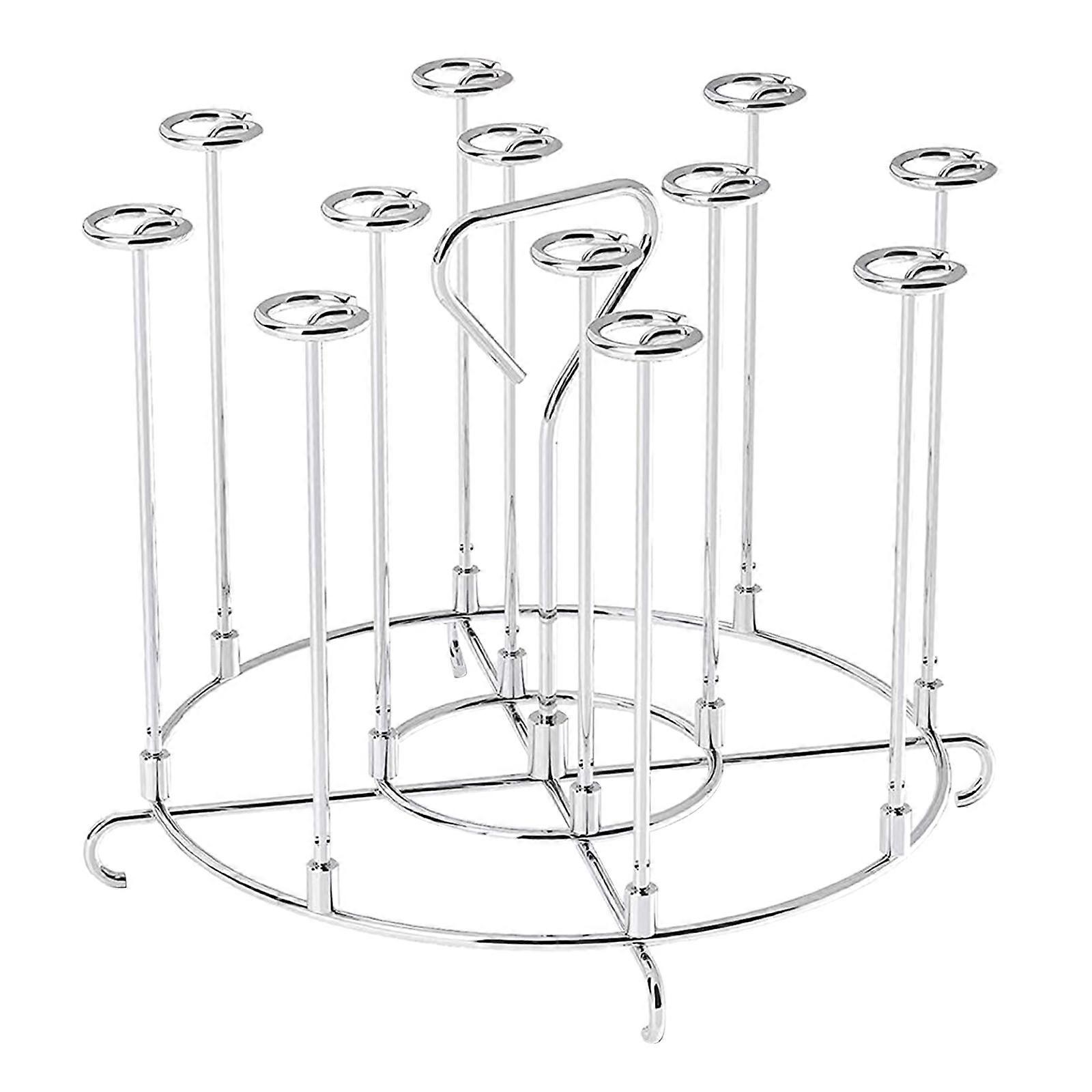 Stainless Steel Skewers Rack Holder Grills Dehydration Rack 6 Quart Vertical Barbecue Skewers Stand for Air Fryer
