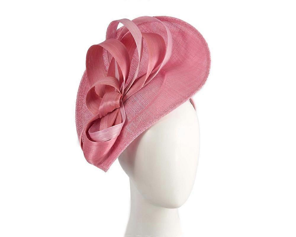 Large dusty pink sinamay fascinator by Max Alexander MA960DP
