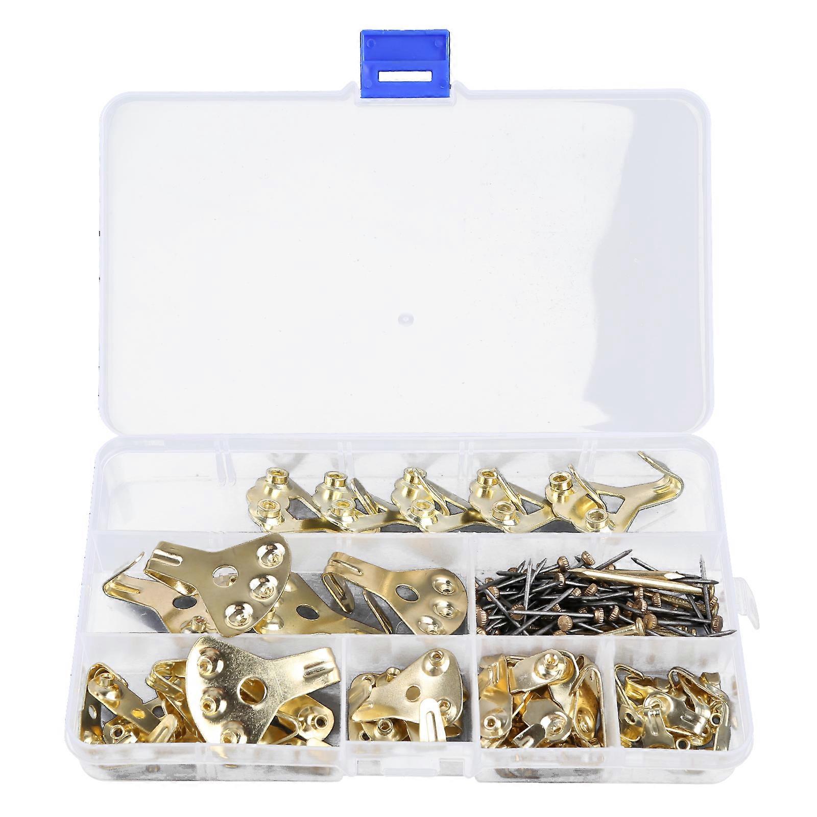 130pcs Heavy Duty Picture Hanging Kit Photo Frame Hooks Nails Hanger For Display