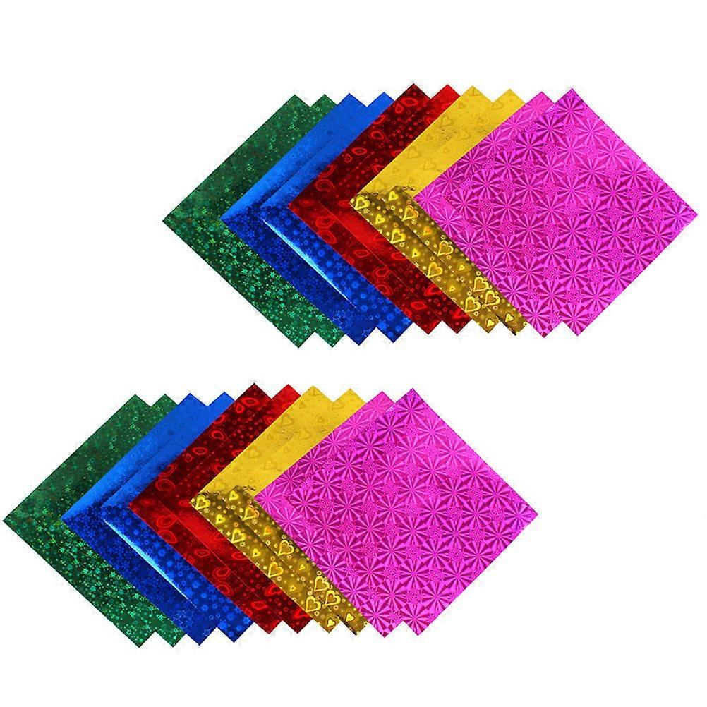 100pcs Shiny Origami Paper Craft Supplies for DIY Arts & Handicraft Workshops – Safe, Practical Glitter Paper for Creative Projects