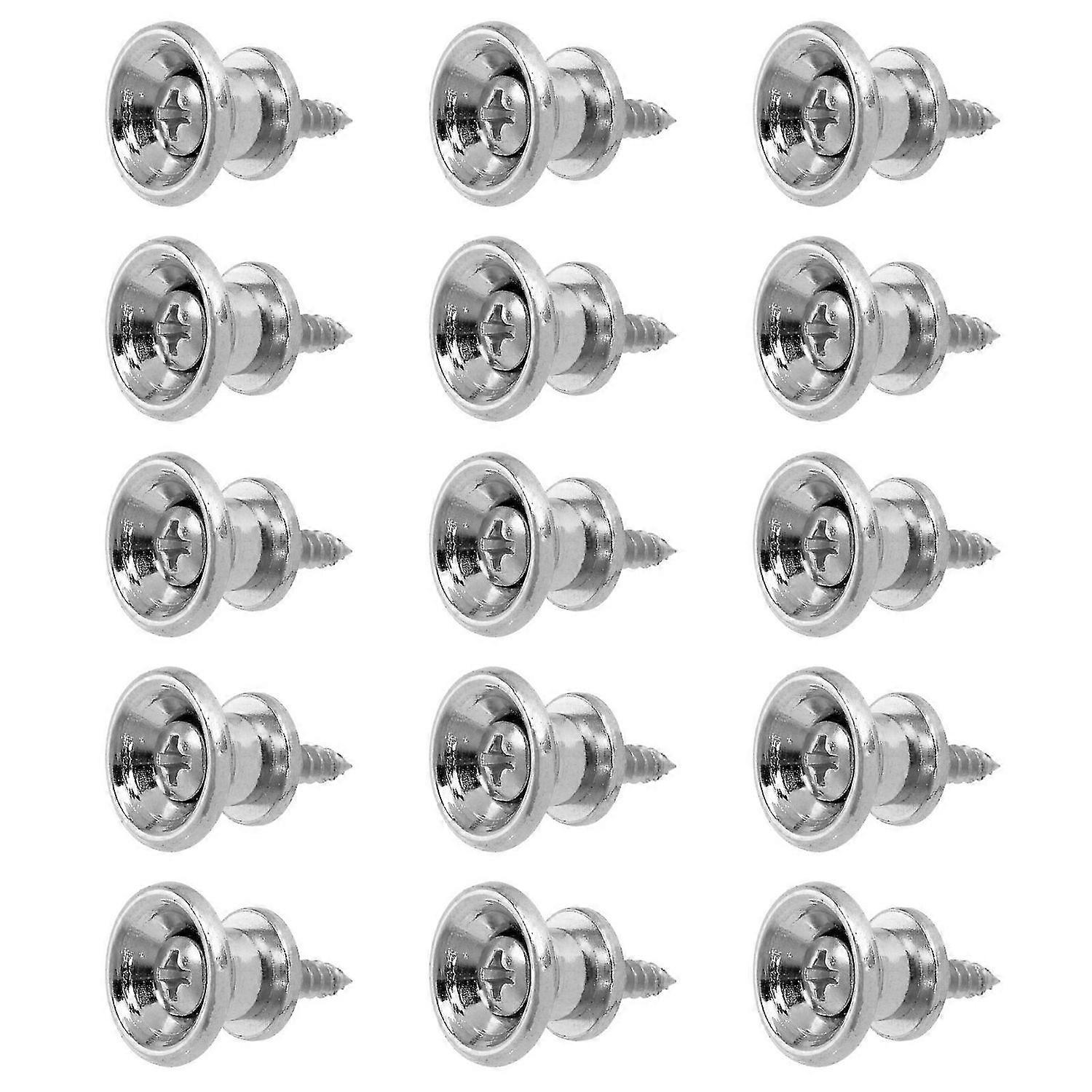 15pcs Electric Guitar Strap Lock Studs Guitar Strap Fixators Guitar Strap Buckle Locks