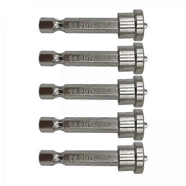 High-Quality 6-Pack Hex Shank Woodworking Screw Set - Long- And 50mmx5