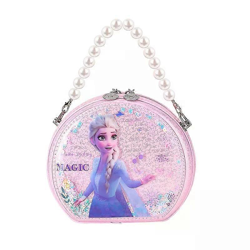 New Frozen 2 Elsa Flowing Sand Lights Up Princess Shoulder Bag Girl Kids Handbag Shopping Bags-H