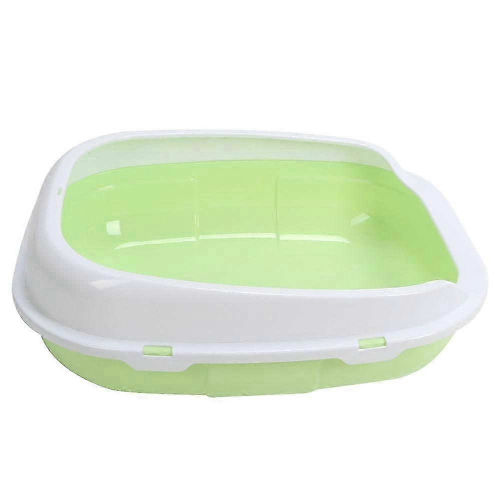 Large Plastic Cat Litter Box Waste Cleaning Tool with Cover (Light Green)