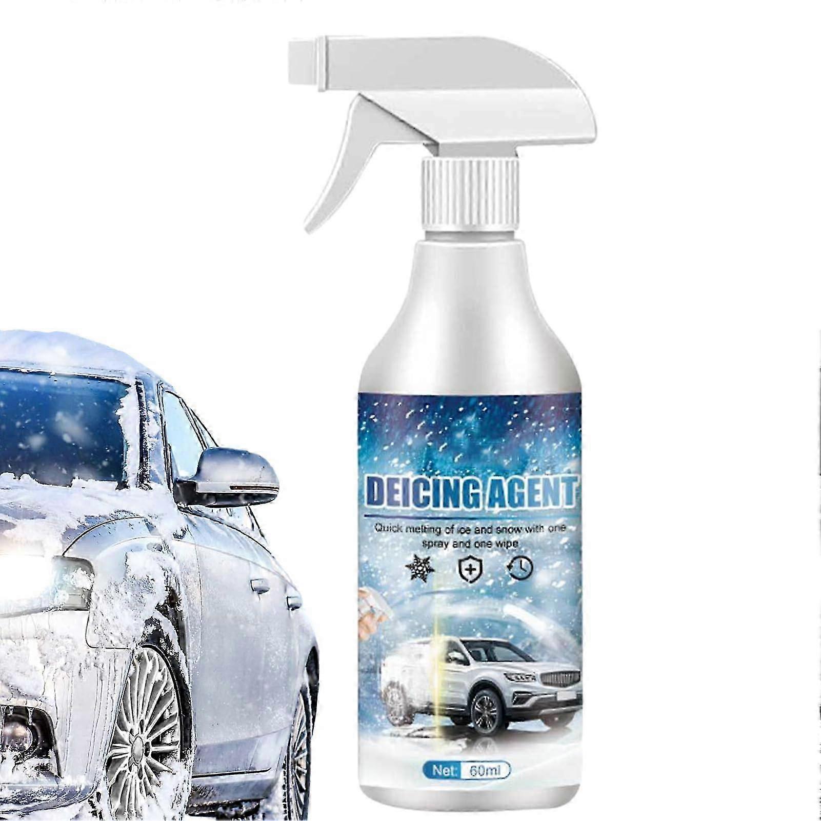 Powerful Snow and Frost Remover, 60ml Ice Melter for Vehicles - Essential Car Accessories for Instant Melting of Ice on Windows, Exhaust Pip