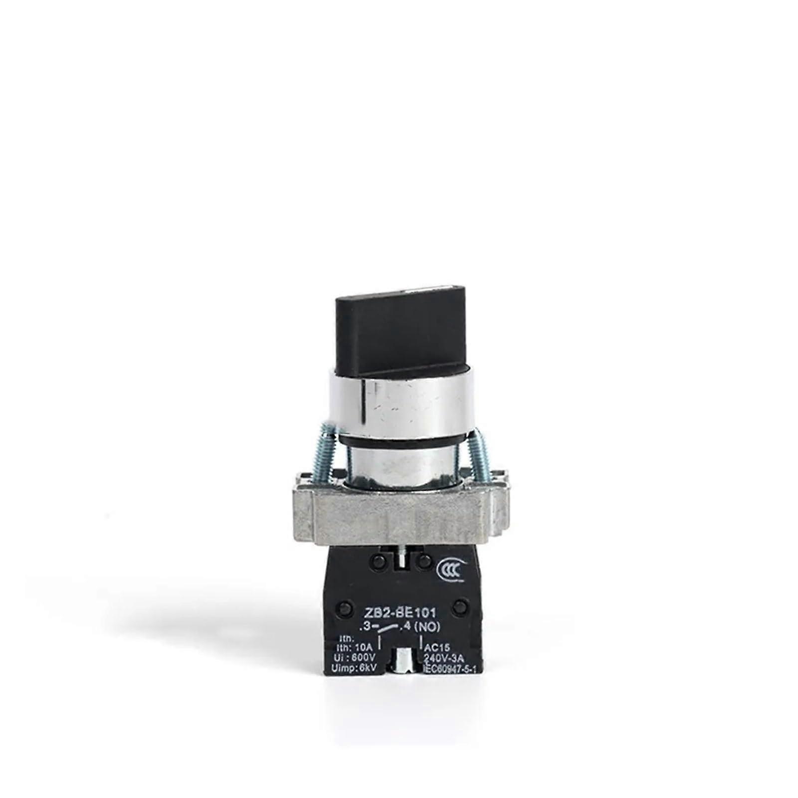 XB2BD41C Rotary Selector Switch, 1NO Normal Open, 2 Position Momentary Spring, 22mm Size, Industrial Control Component