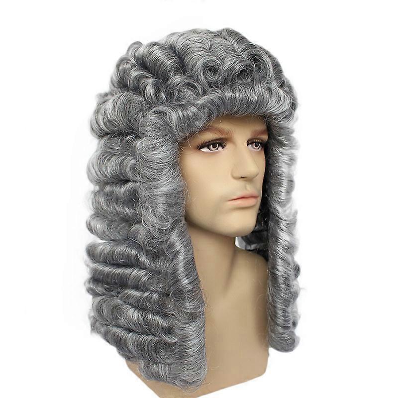 Grey Barrister Wig, Prom Party Wig