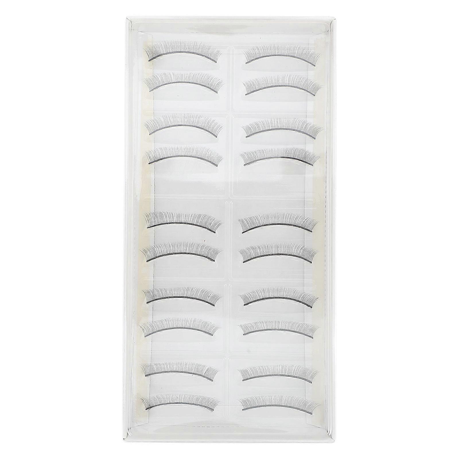 10 Pairs Practice Fake Lashes Eyelash Extensions Training False Lashes Strips