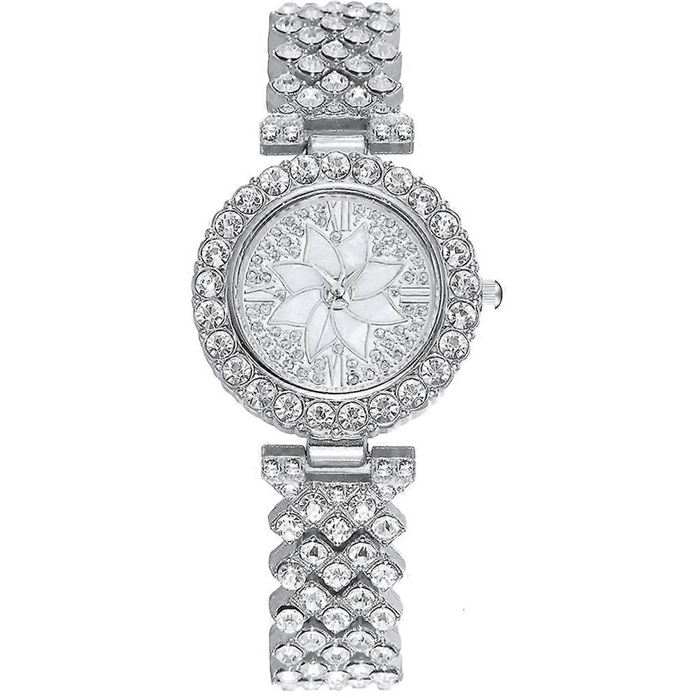 Ladies Wrist Watch Accurate Time Keeping Alloy Material Round Shape For Party 1Set