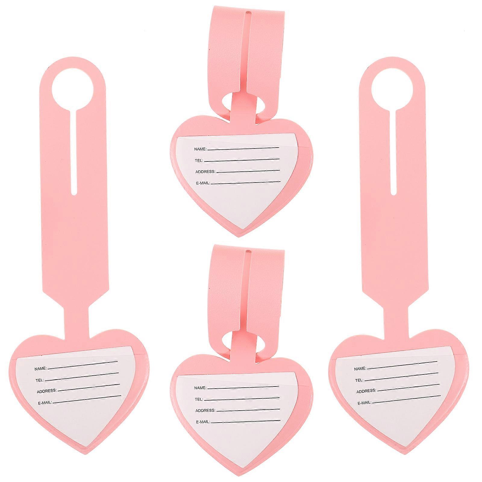 Baggage Boarding Tags Luggage Tag Label Resistant To Breakage Shape Outdoor Travelling 4Pcs