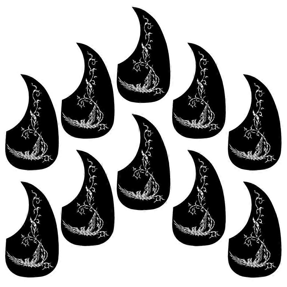 Scratch Plate Acoustic Guitar Pickguard Protective Guard Plate Water Drop Shaped For Guitar Playing 10Pack
