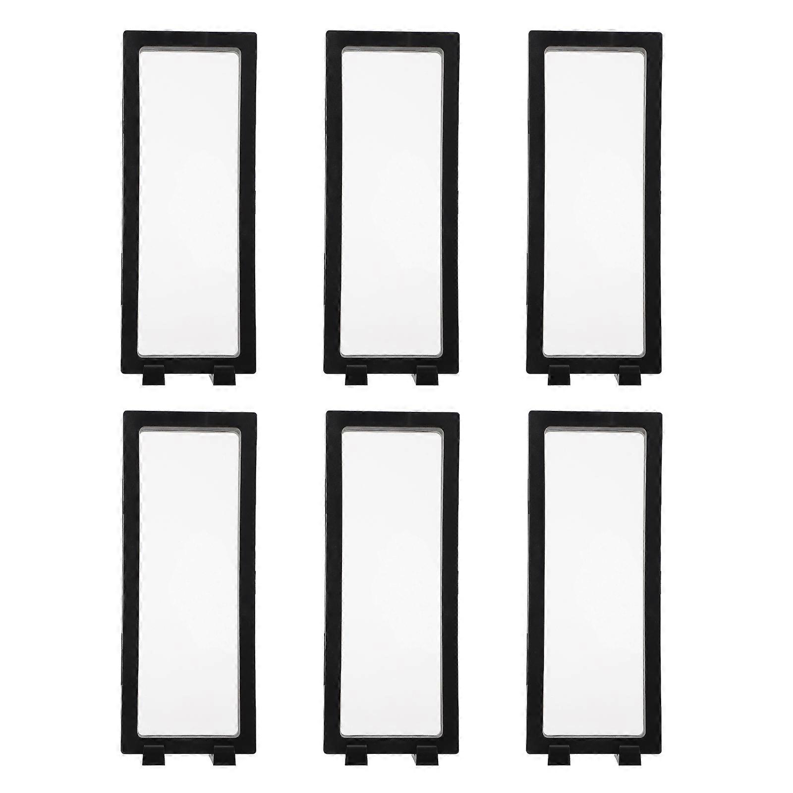 Floating Jewelry Box Storage Protection Rectangular Transparent Design 6Sets