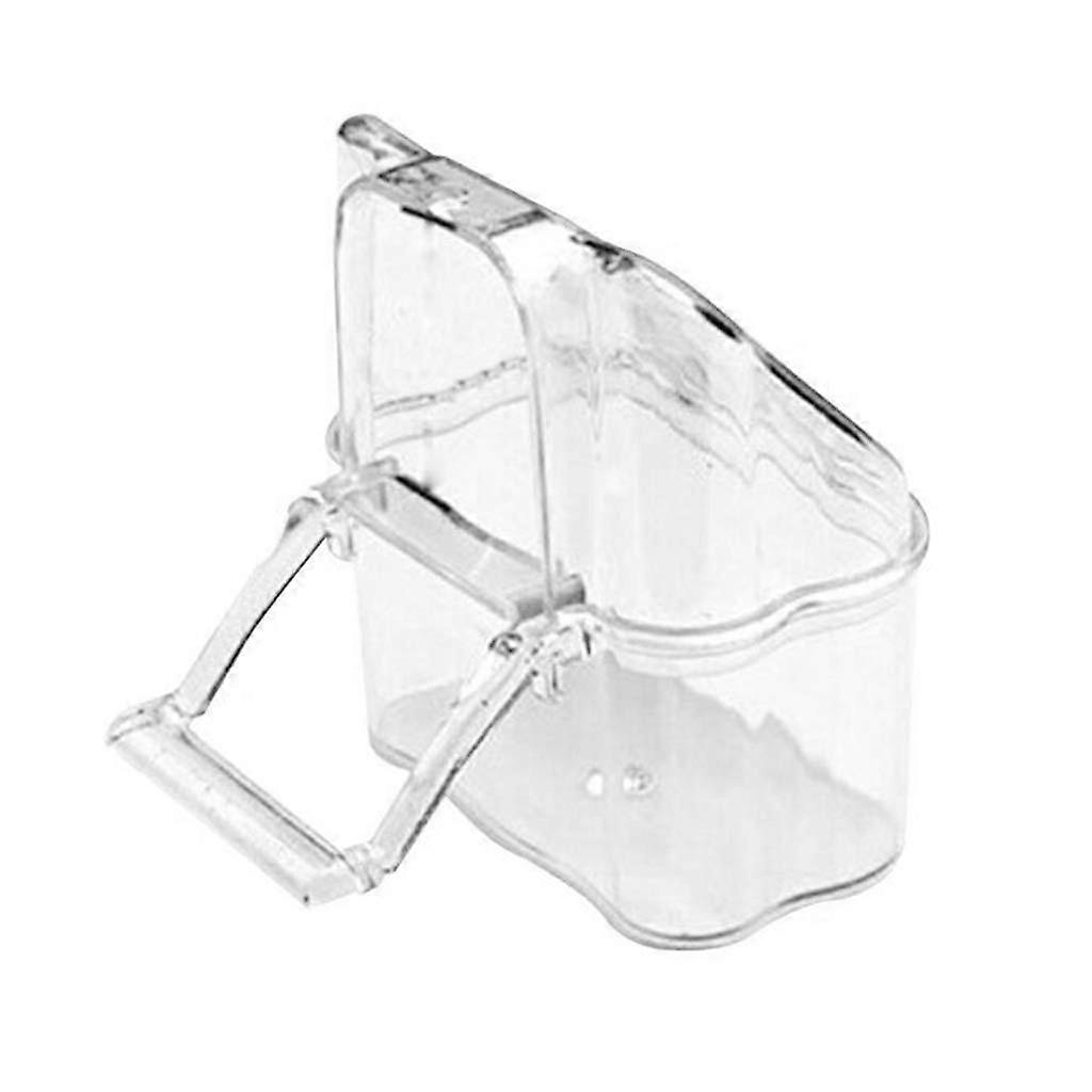 Bird Feeder with Perch Parakeet Cage Feeder Splashproof Removable Transparent Cage Accessories Ref: 9502