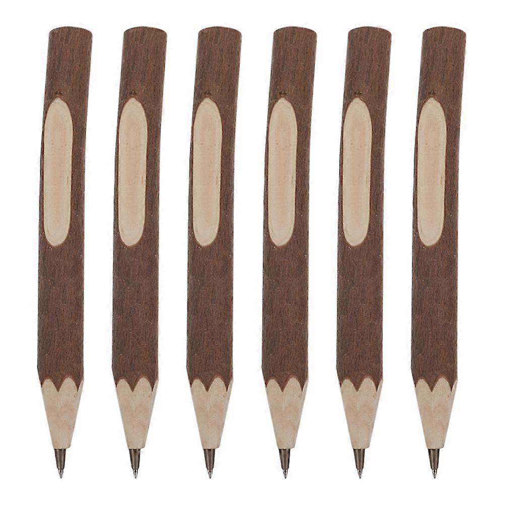 Branch Colored Pencils Natural Wooden Pencils for Students School Stationery Collection 6Pcs