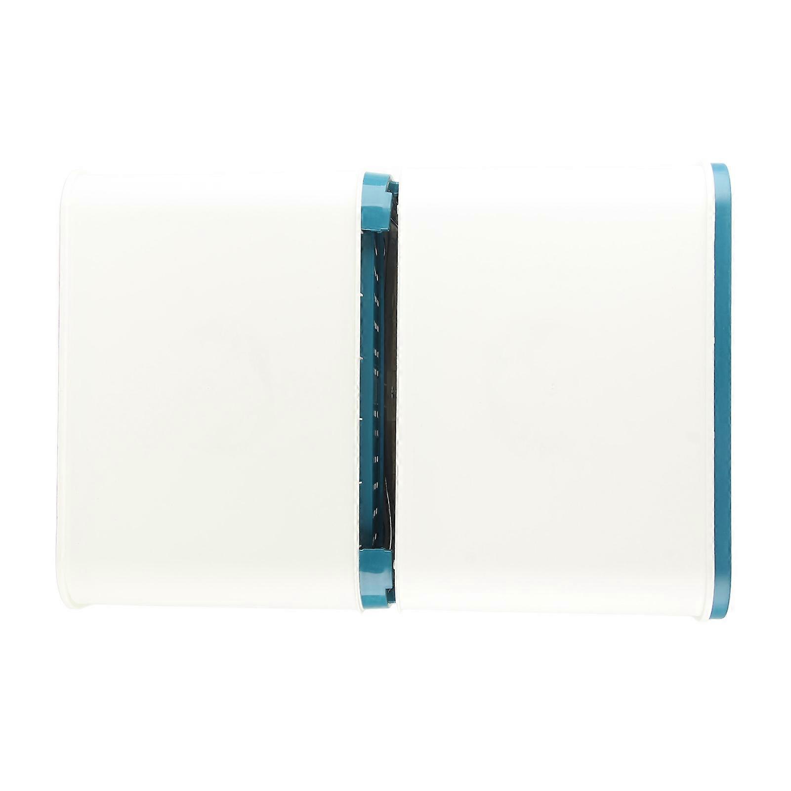 Dish Drying Rack Box with Lid Cover Double Layer Large Space Easy Installation Dish Drying Rack with Removable Drainboard 