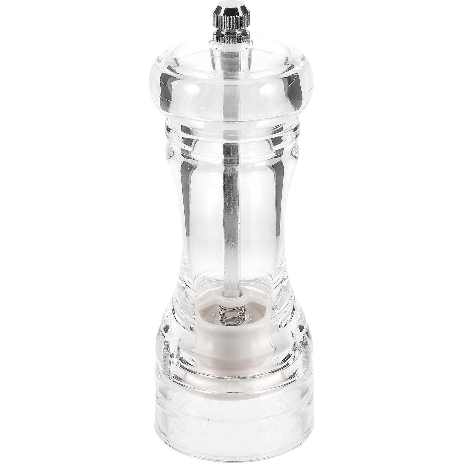 Refillable Salt and Pepper Transparent Kitchen Pepper Mill for Cooking