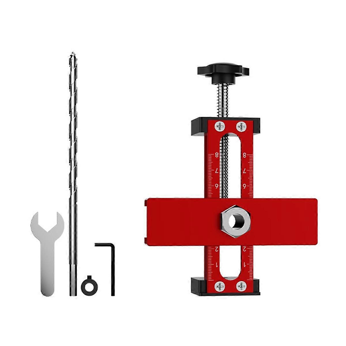 Aluminum Alloy Cabinet Door Installation Clamp Adjustable Household Cabinet Door Rebound 2-in-1 Woo