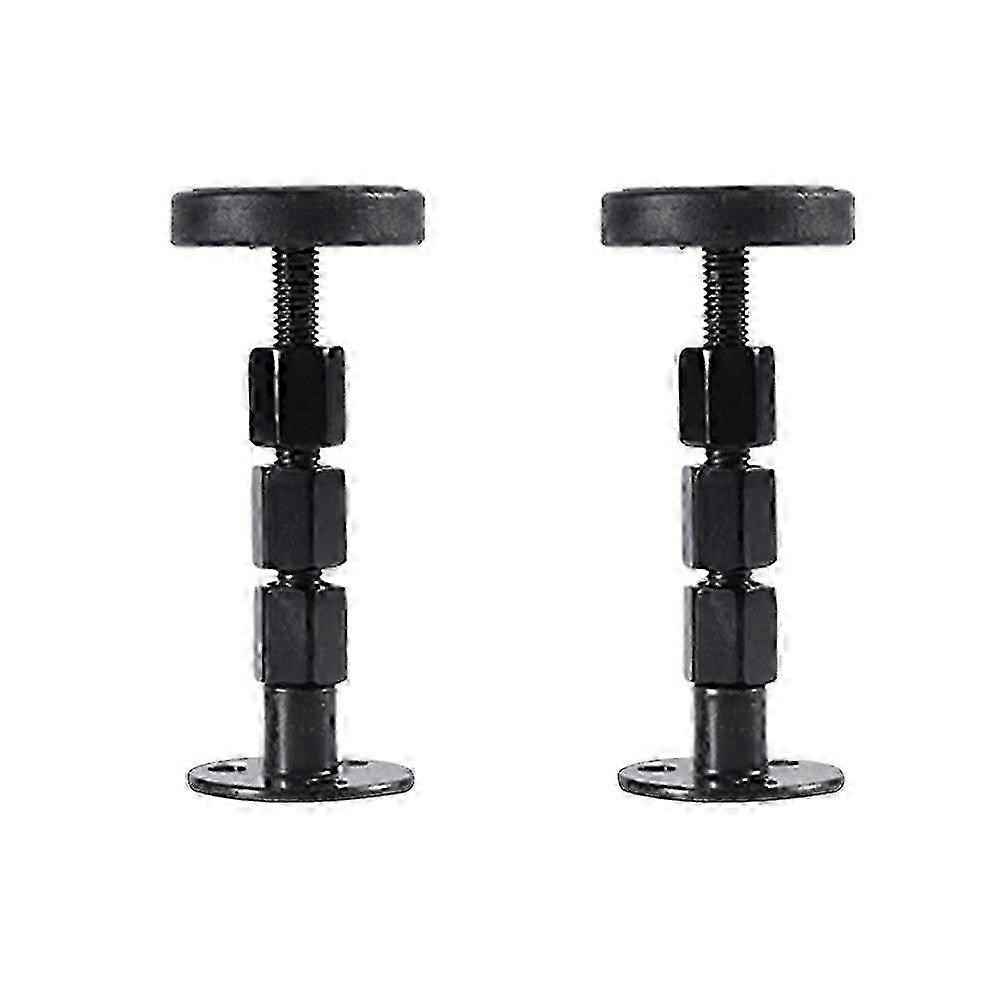 2 Pcs Black Bed Frame Stabilizer Headboard Stoppers Anti Vibration Bedside Fixer