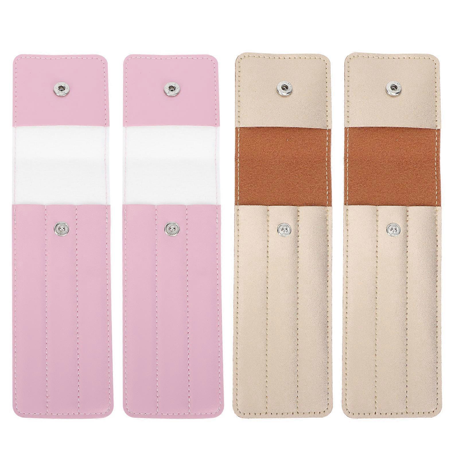 Durable PU Pink Storage Bags for Makeup Tools and Accessories with Reliable Structure
