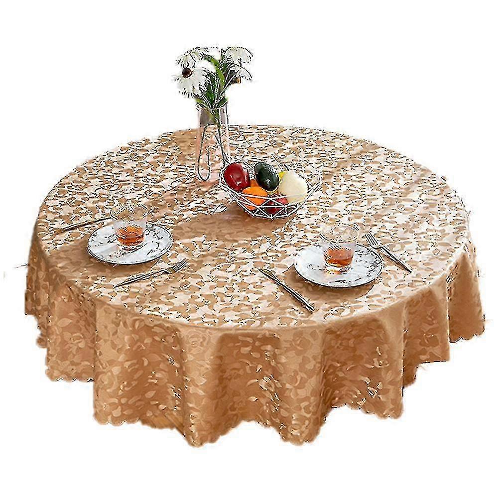 Waterproof Vinyl Round Heavy Duty Wipeable Tablecloths