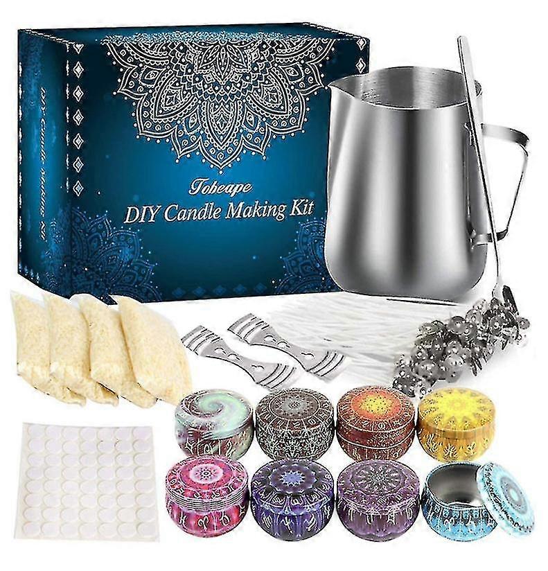 DIY Candle Making Supplies Kit - 48oz Soy Wax Flakes and Craft Tools for Candle Crafting Enthusiasts