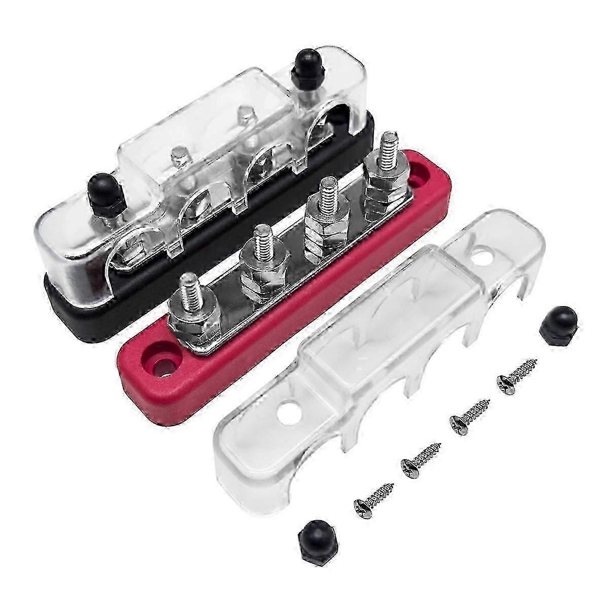 4 Way Battery Terminal Distribution Block 150A Professional Power Distribution Block Stable Bus Bar Distributor Block hwy