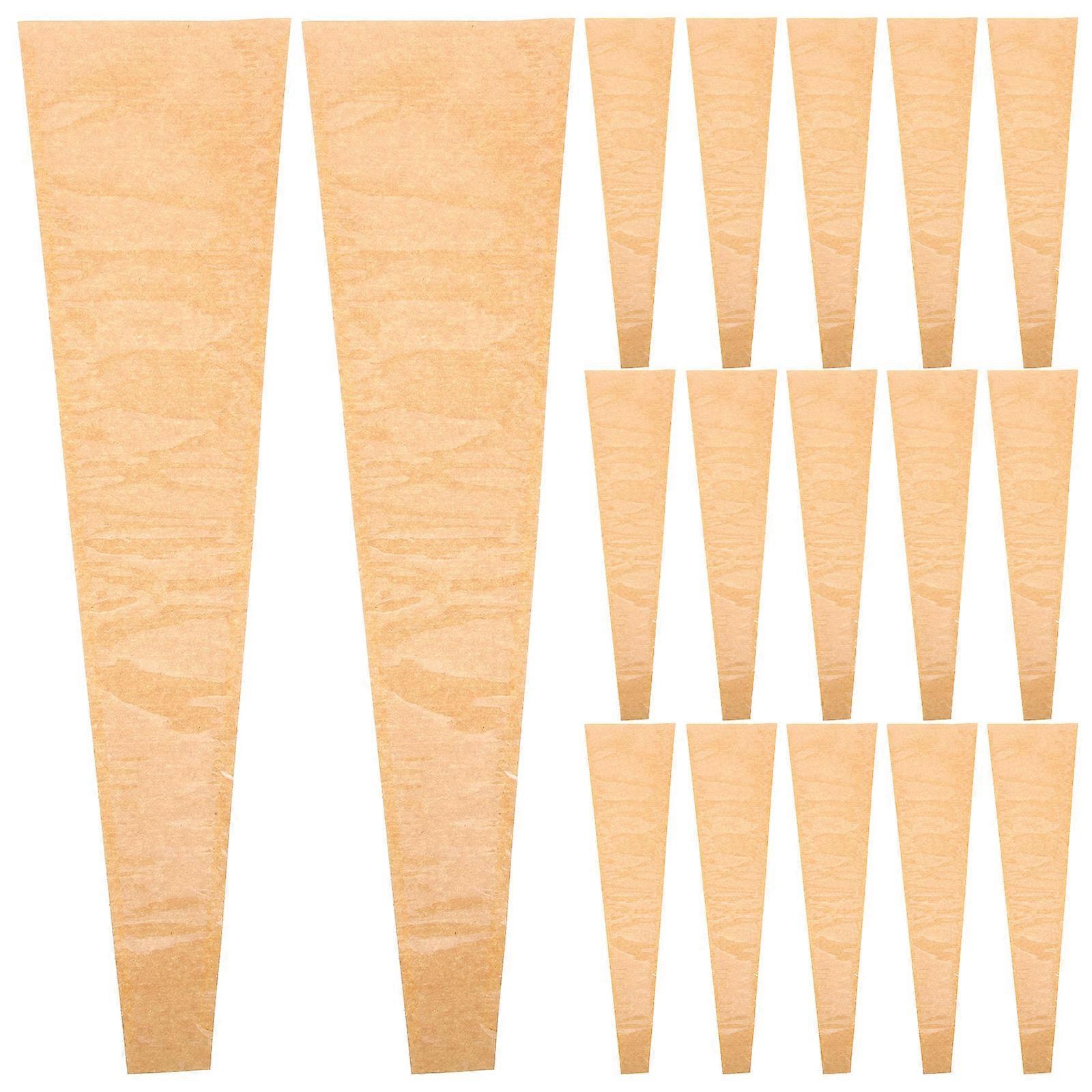 Waterproof Rectangular Flower Packaging Bag Single Floral Packaging Sleeves For Florist Use 30Set